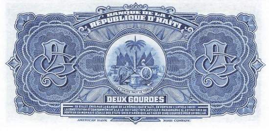 2 Gourdes p231A 1979 Haiti